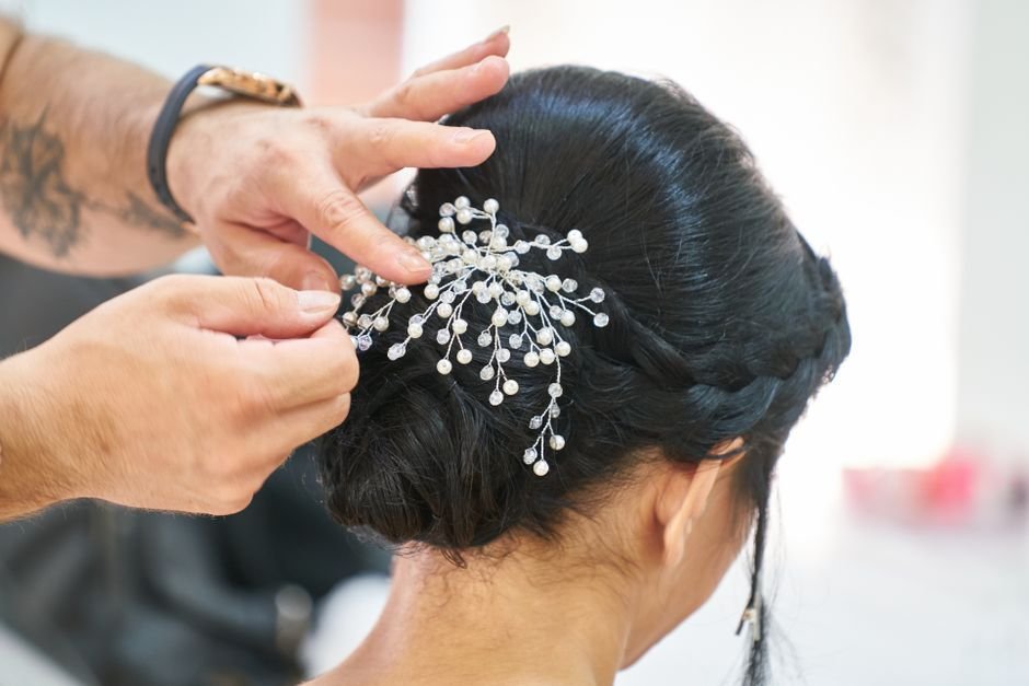 Bridal updo