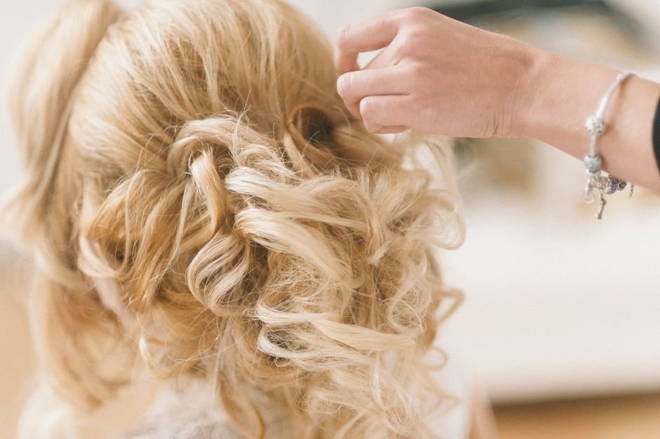 Bridal updo